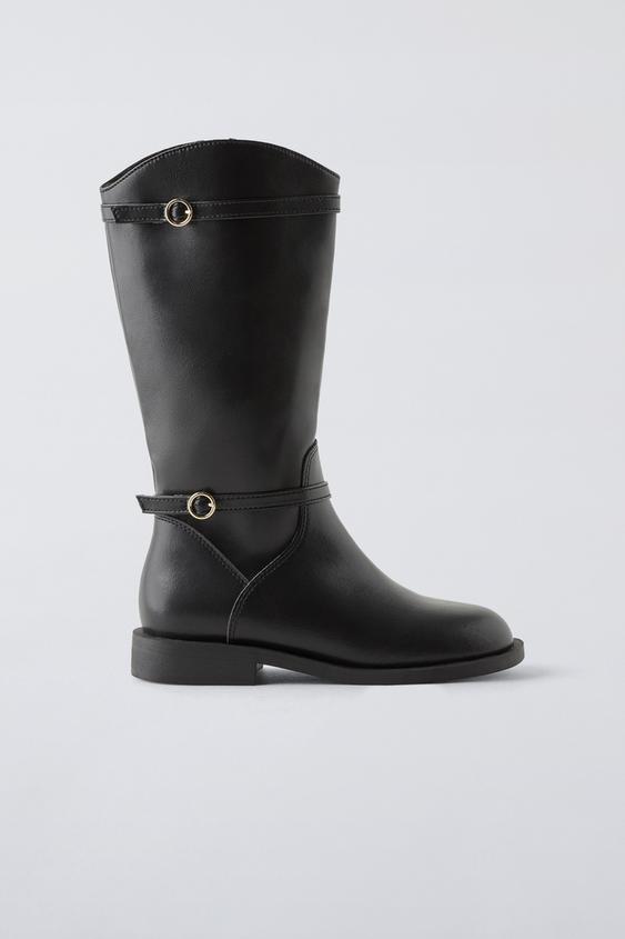 BOTA ALTA SUAVE Preto ZARA Brasil