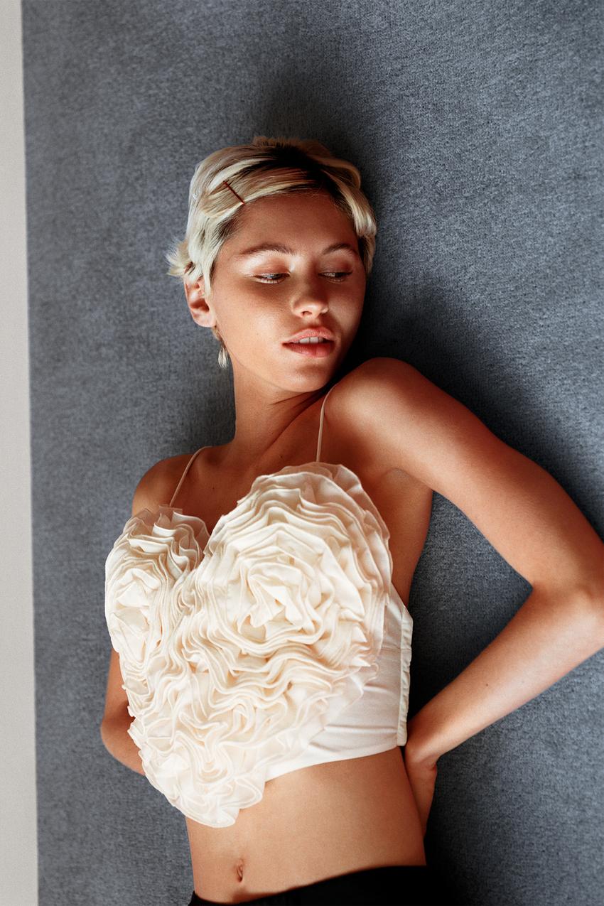 The Silk Option: Zara Bustier Crop Top