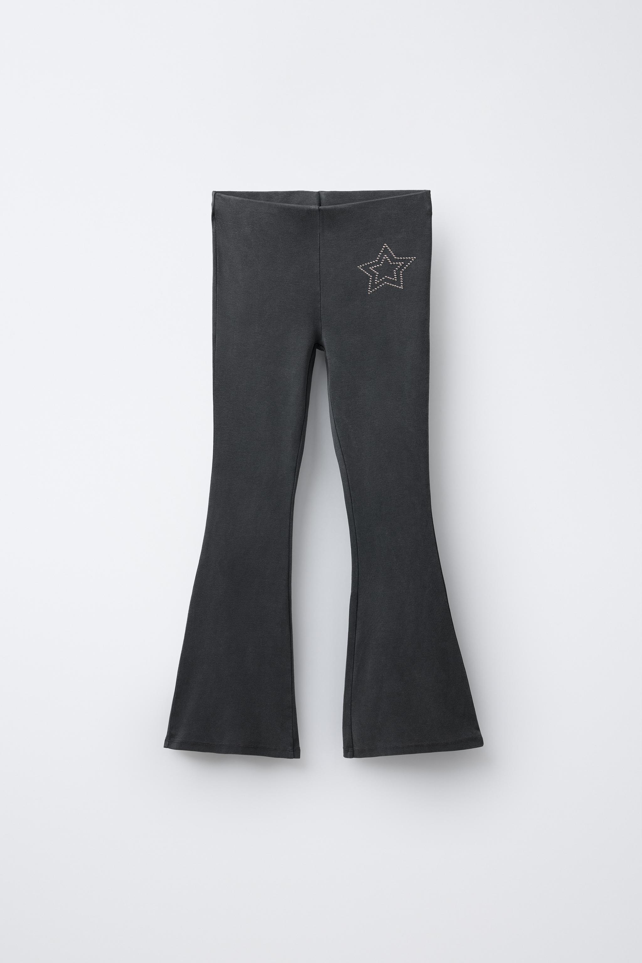 LEGGING FLARE EFFET DÉLAVÉ ÉTOILES