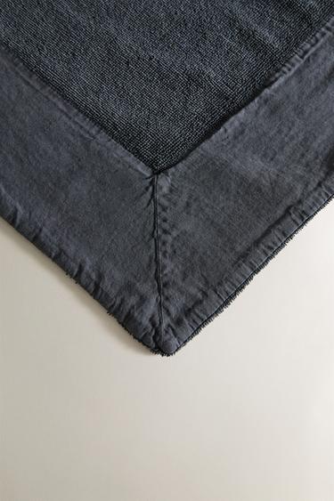 BEACH TOWEL WITH CONTRAST TEXTURES - Dark grey by Zara - Image 2