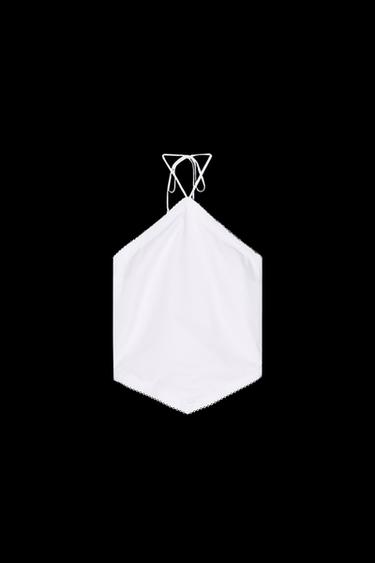 TOP HALTER NUDO - Blanco de Zara - Imagen 0