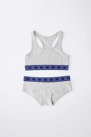 8-14 YEARS/ CHAMPION ® X ZARA TOP AND BRIEF SET - Grey marl by Zara