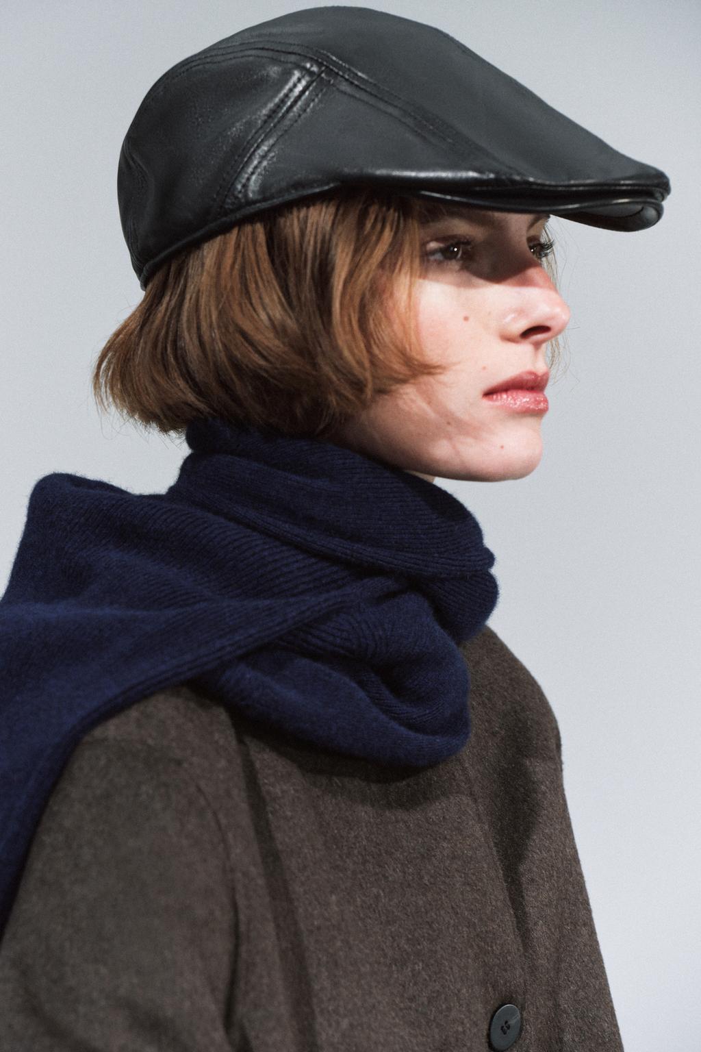 100% LEATHER VISOR
