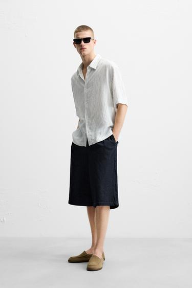 STRIPED SHIRT - White by Zara - Image 3