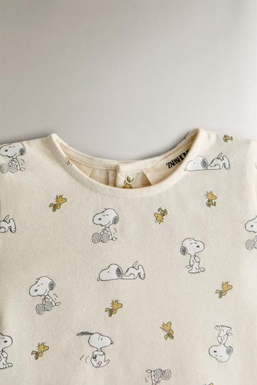 GRENOUILLÈRE COURTE ENFANT PEANUTS™ - Beige clair de Zara - Image 1