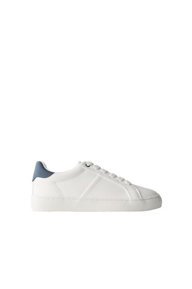 Zara LACE-UP SNEAKERS - White
