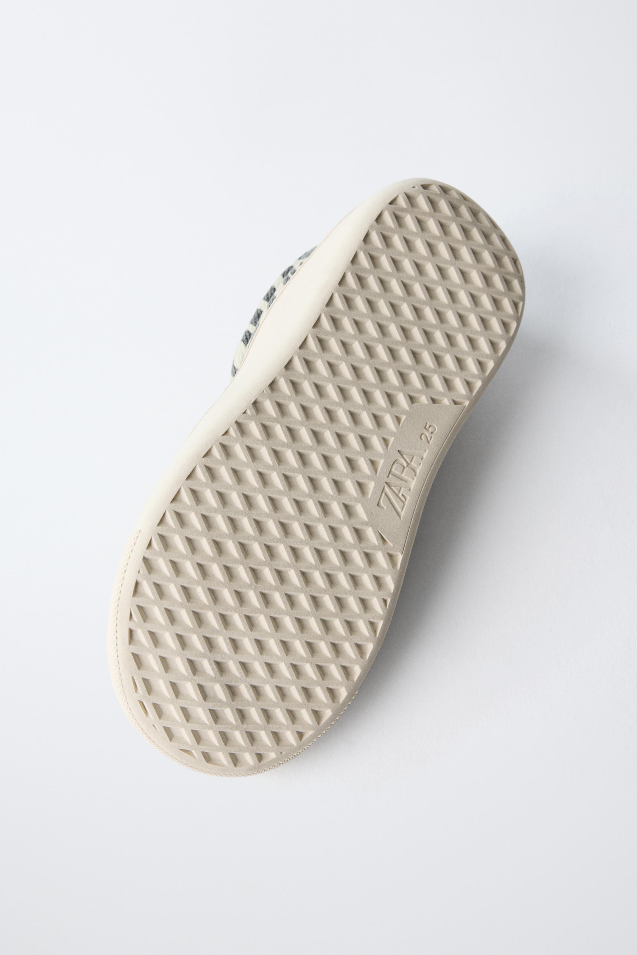 ZEBRA PRINT SNEAKERS - White | ZARA United States