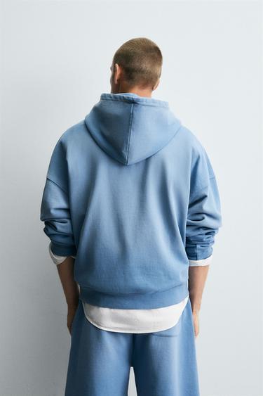 SPRAY WASH HOODIE - Light blue by Zara - Image 2