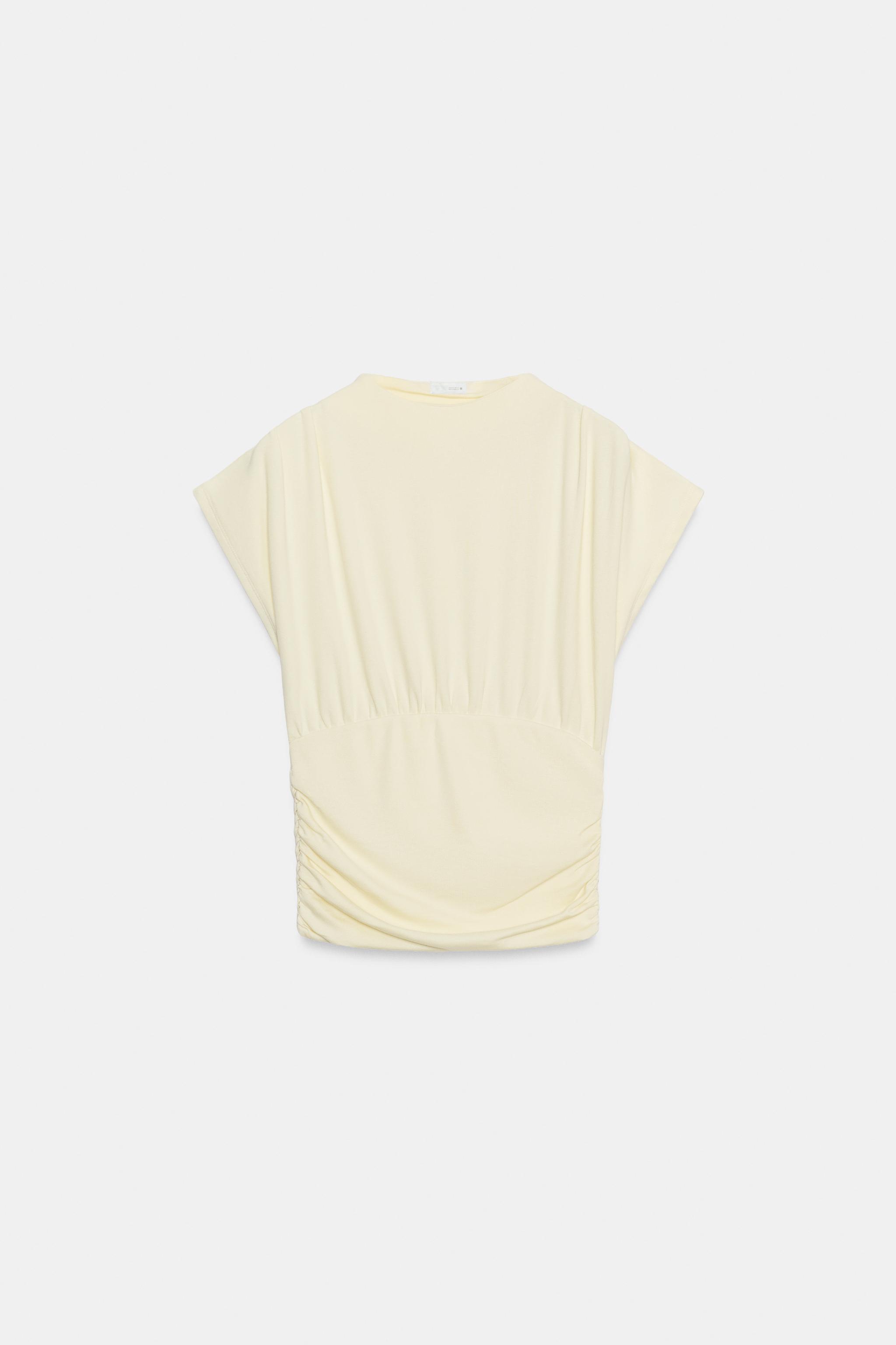 Zara BÜZGÜLÜ KUŞAKLI TOP görsel 6