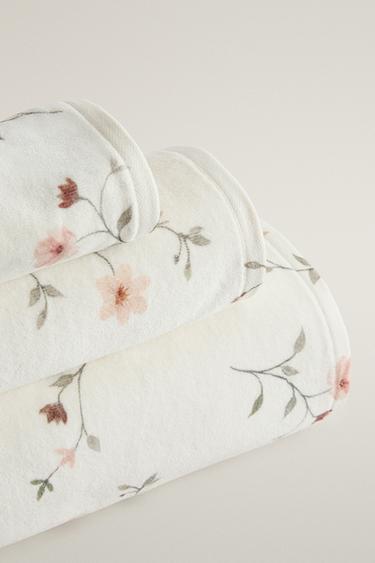 FLORAL COTTON BATH TOWEL — Multicolored 2