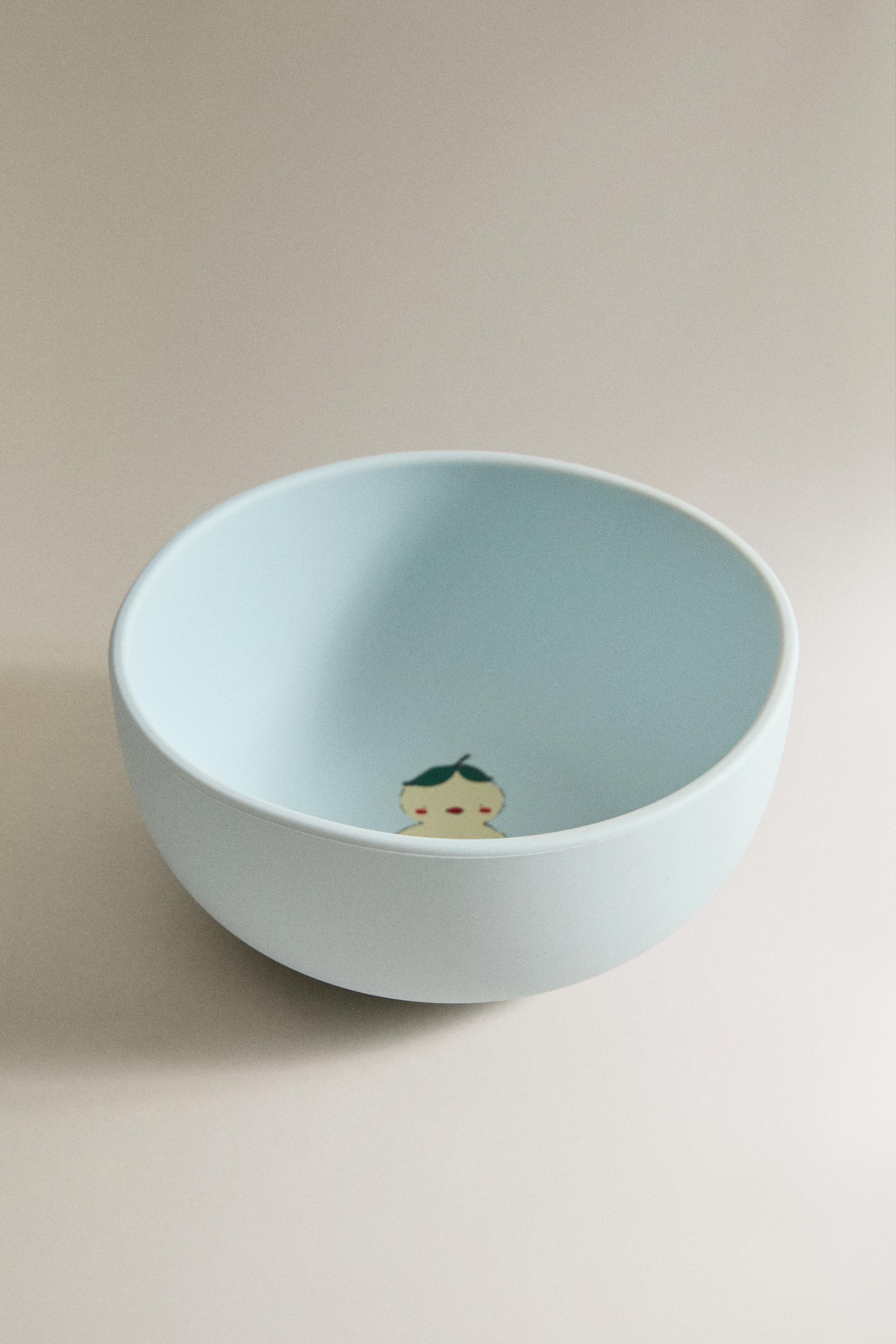 KIDS' SILICONE CHICK BOWL — Blue