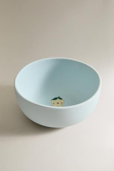 BOL ENFANT SILICONE POUSSIN - Bleu de Zara - Image 1