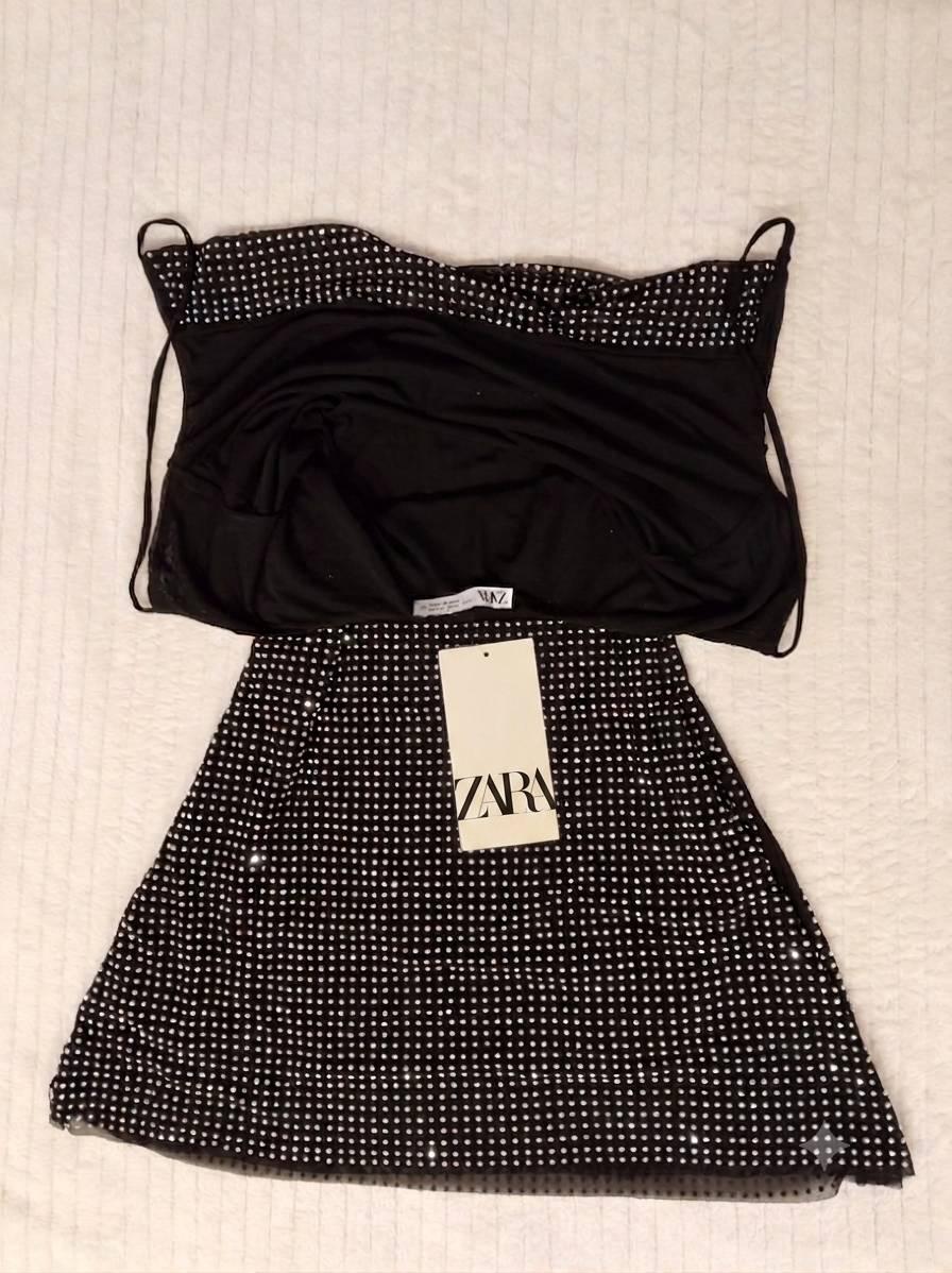 SHORT TULLE DRESS WITH RHINESTONES - Image 3