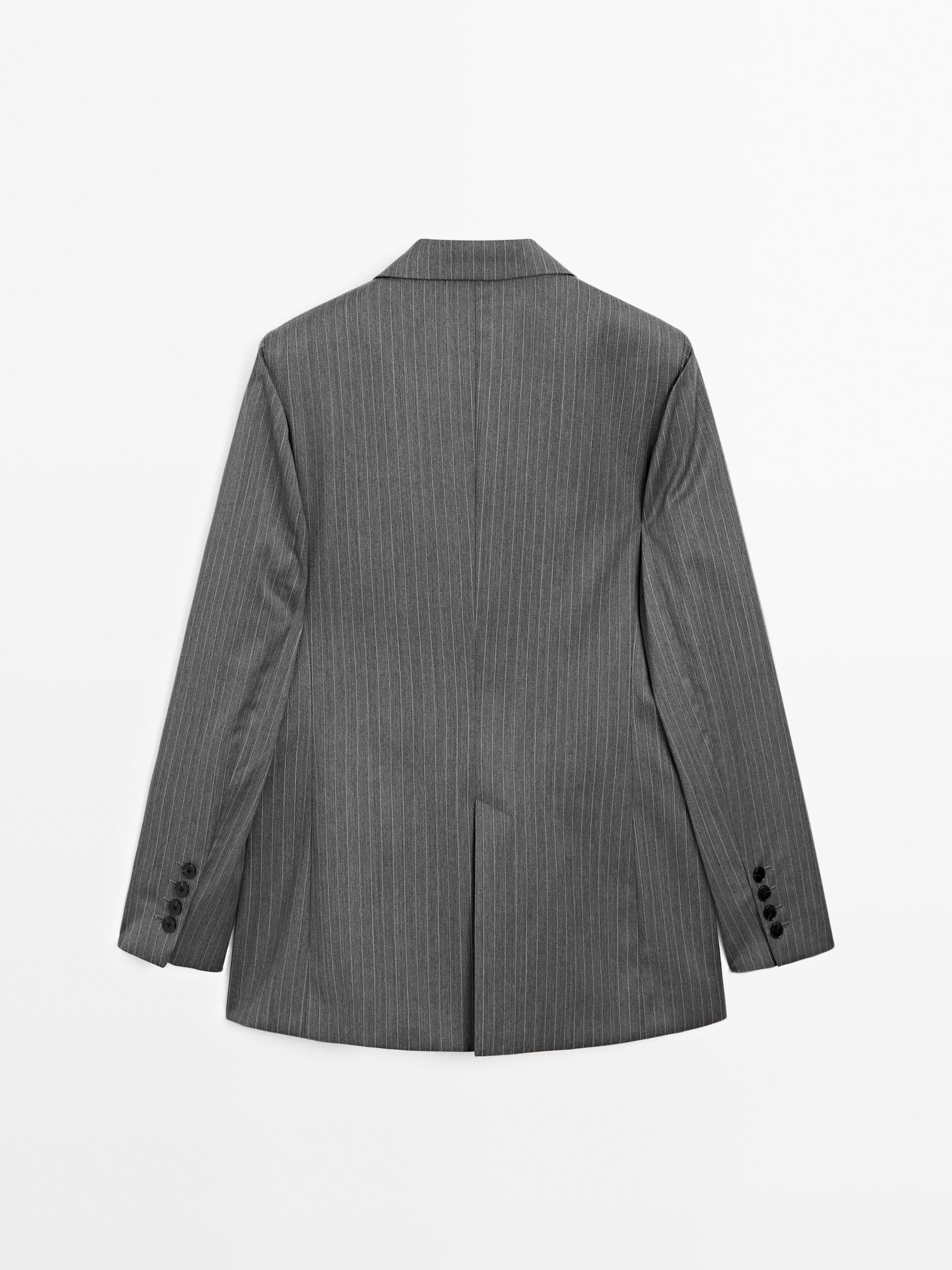 Blazer à rayures tennis 100 % laine