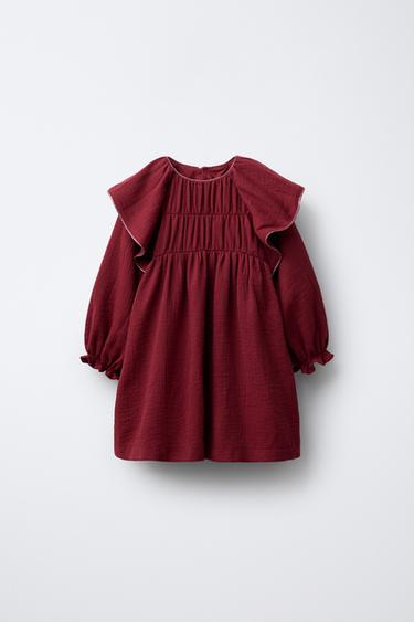 ПЛАТЬЕ С БЛЕСТЯЩИМИ ДЕТАЛЯМИ — КРАСНЫЙ от Zara