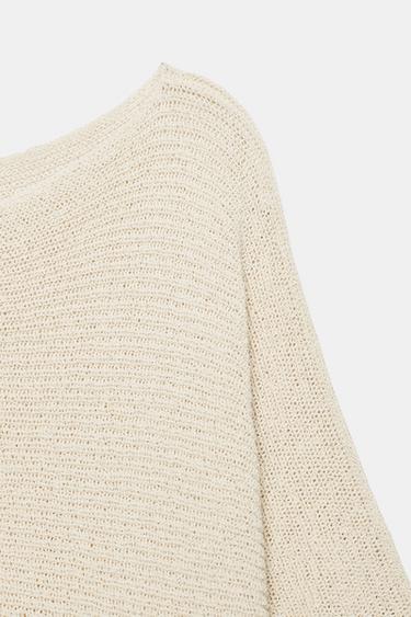 TOP ASYMÉTRIQUE EN MAILLE - Sable de Zara - Image 6