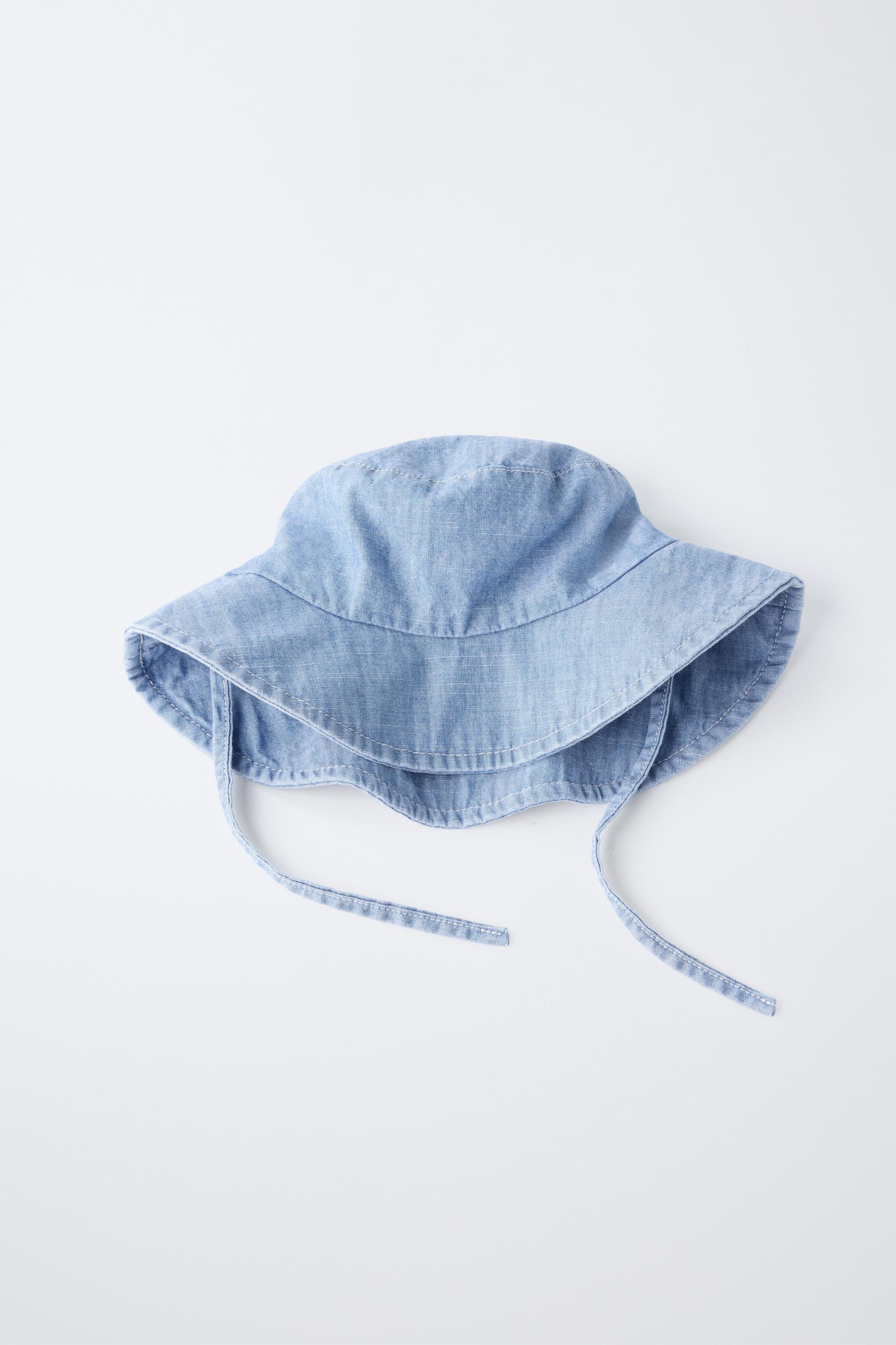 ☆THE GREATEST☆ Piece Denim Bucket BLUE DENIM BUCKET HAT - Mid-blue | ZARA United States