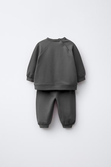 ENSEMBLE SWEAT ET PANTALON JOGGER - Gris anthracite de Zara - Image 1