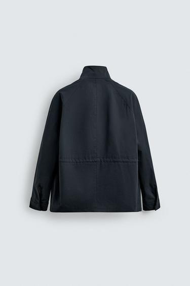 RELAXED FIT PARKA - Navy blue by Zara - Image 8