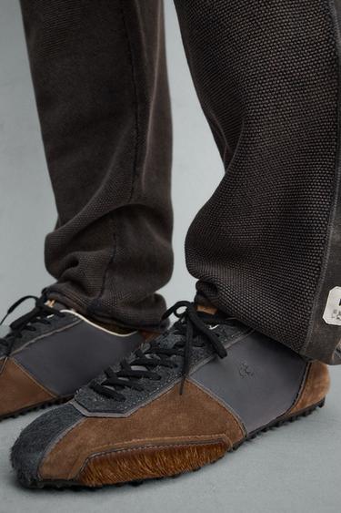 LEATHER SNEAKERS X SR_A - Multicoloured by Zara - Image 2