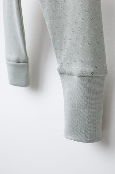 3-PACK OF POINTELLE LEGGINGS - Sea green by Zara