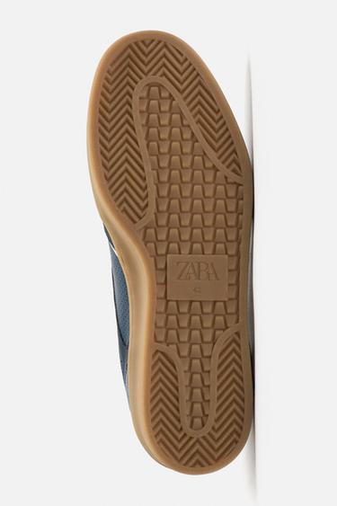 TRAINERS WITH CONTRAST SOLE - Dark Blue by Zara - Image 3