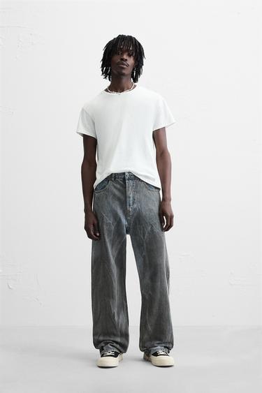 Zara RELAXED FIT JEANS - Light blue - Image 0