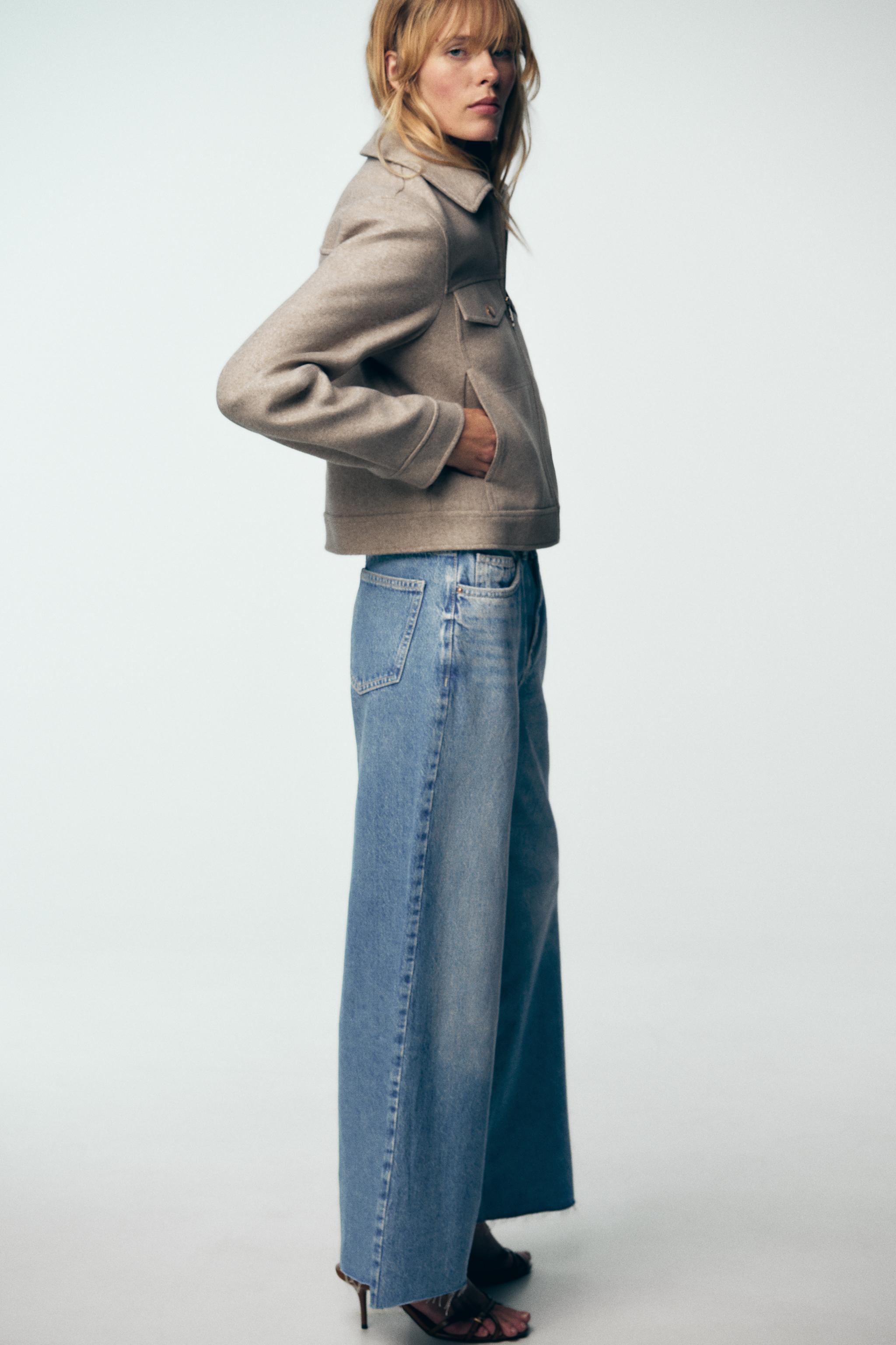 ソフトジップジャケット - ベージュ | ZARA Japan / 日本