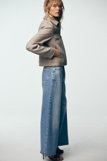 SOFT ZIP-UP JACKET - Beige by Zara - Image 4