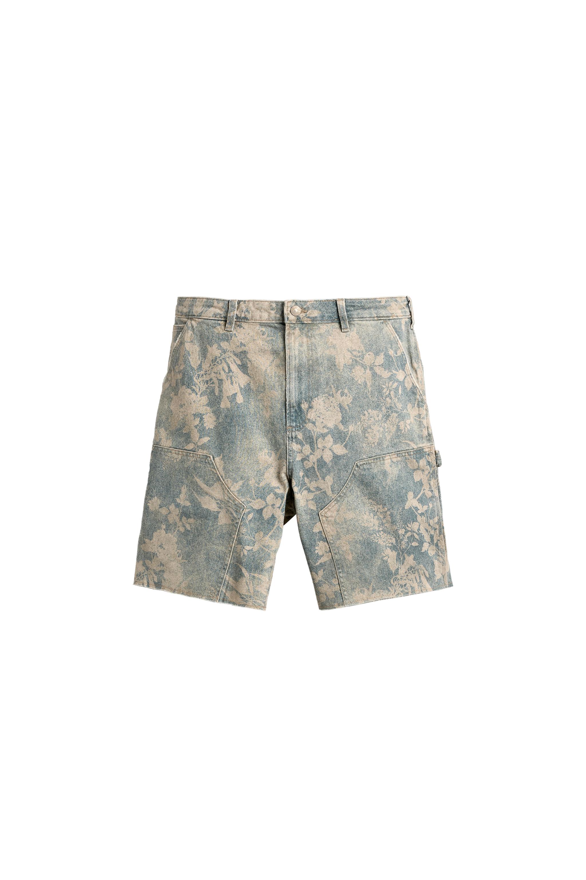 DAPPERANDMORE ジョーツ FLORAL PRINT CARPENTER POCKET SHORTS - Printed | ZARA United States