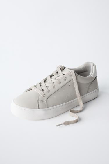 SOFT SNEAKERS - Ecru White by Zara - Image 2