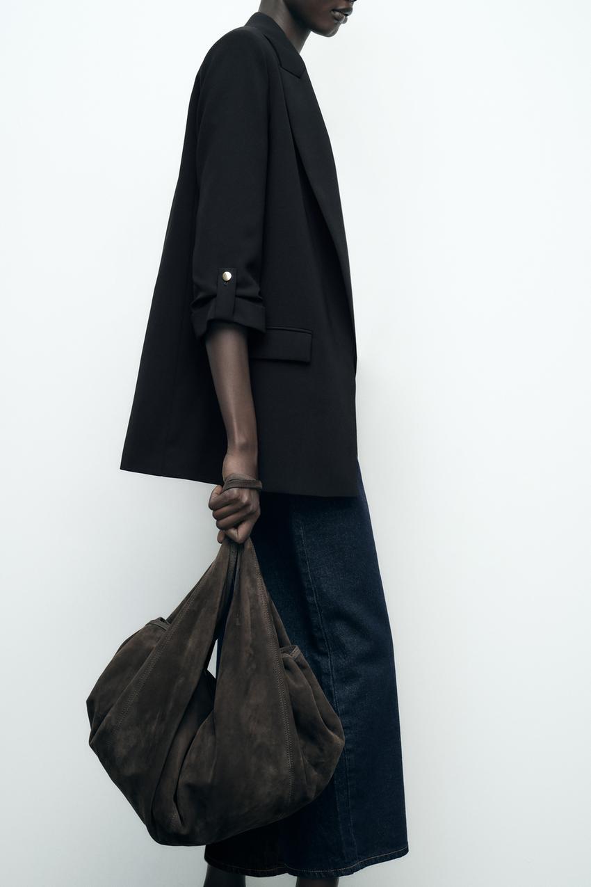 ロールアップスリーブブレザー - ブラック | ZARA Japan / 日本 