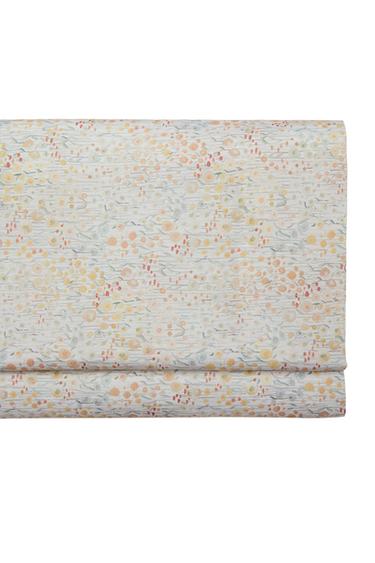 MINI FLORAL PRINT SATEEN FLAT SHEET - Oyster-white by Zara
