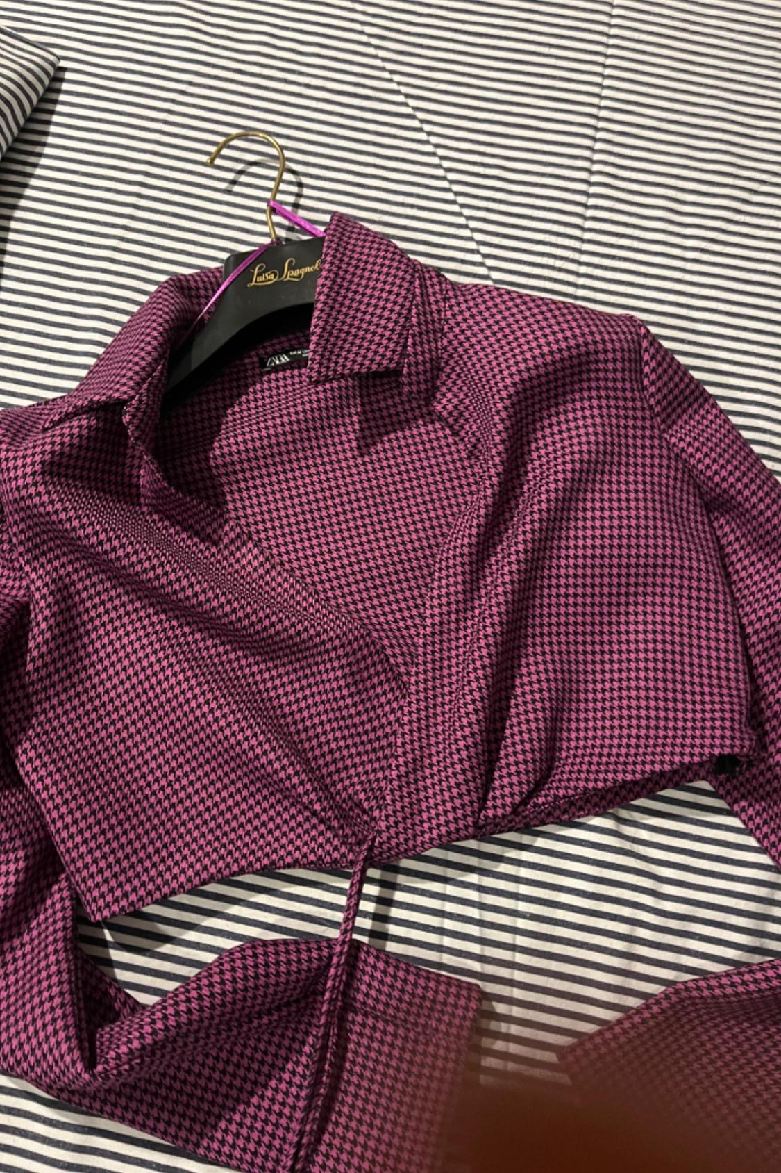 HOUNDSTOOTH POLO TOP - Image 3