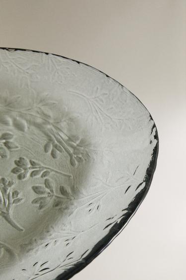 PETIT BOL EN VERRE FLEURI - Vert bleu de Zara - Image 2