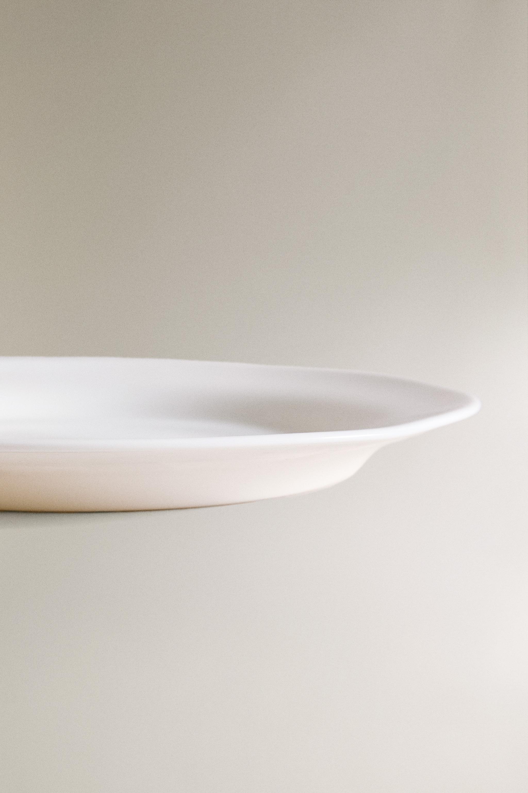 ASSIETTE À DESSERT VERRE BLANC