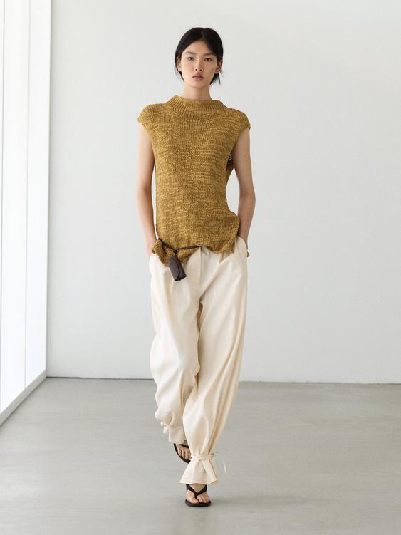 Cotton blend knit top from Zara - $130