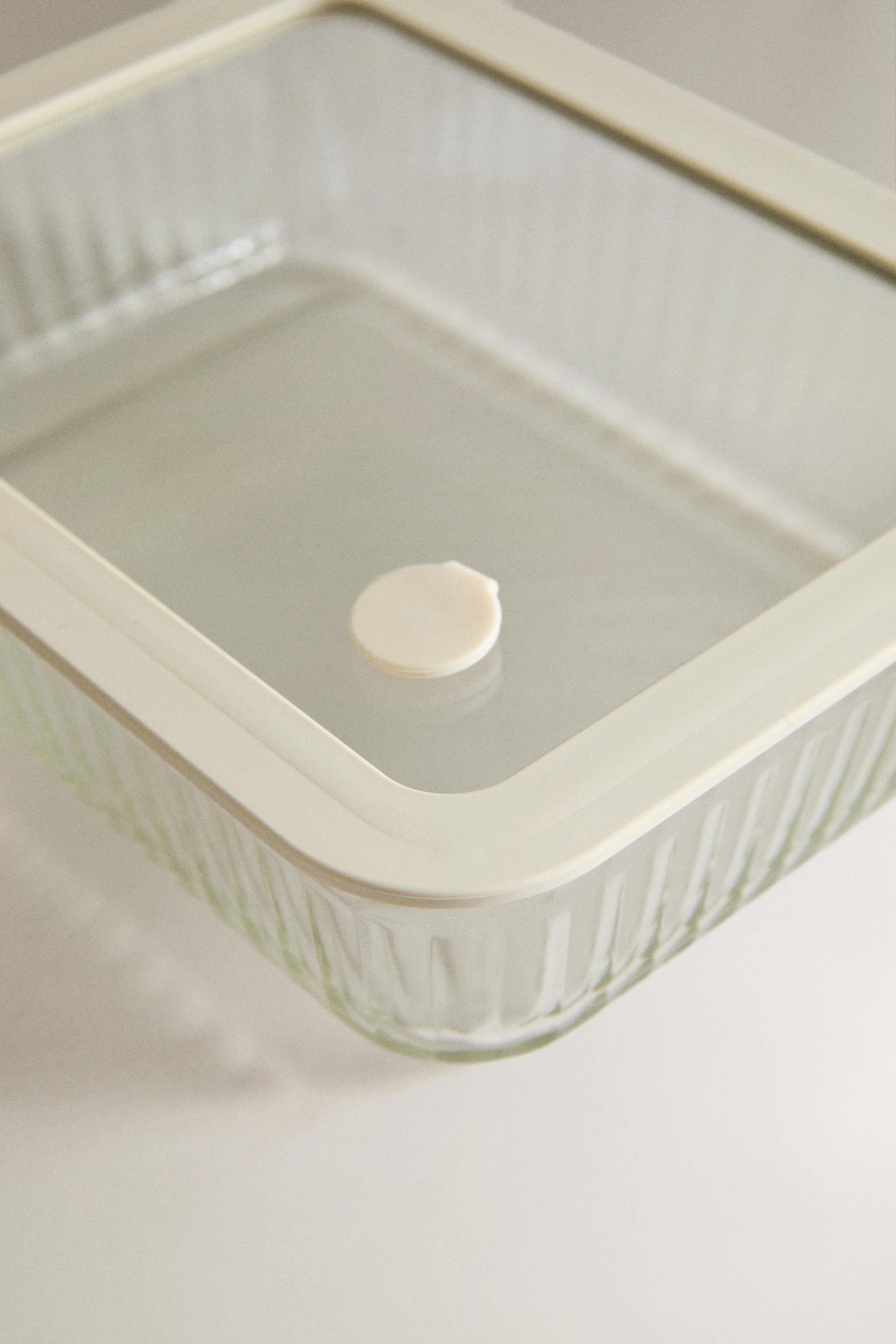 BOROSILICATE GLASS AIRTIGHT CONTAINER — Transparent