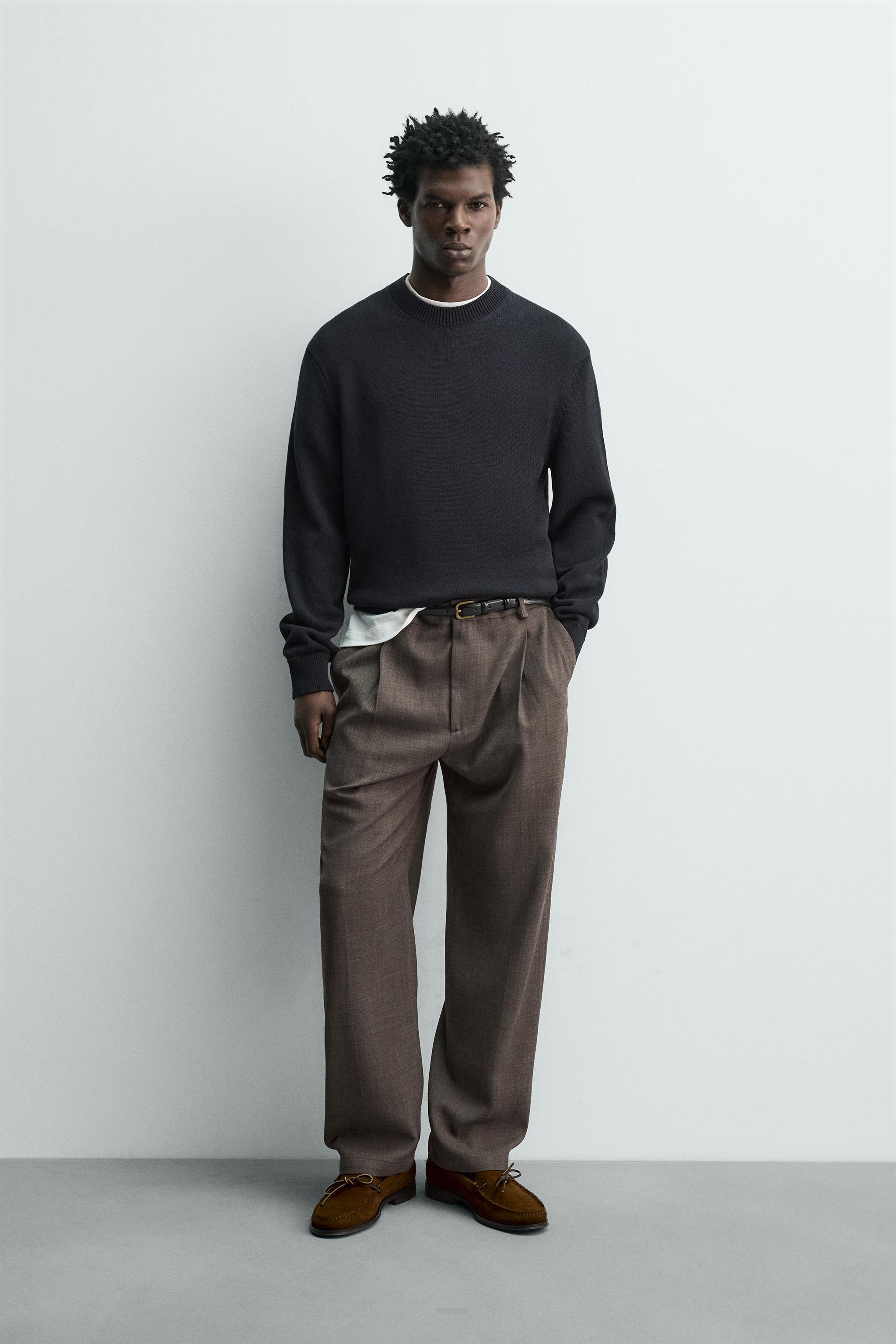 naptime カーキ　ニット ウール100%ハンマースリーブセーター - アップルグリーン | ZARA Japan
