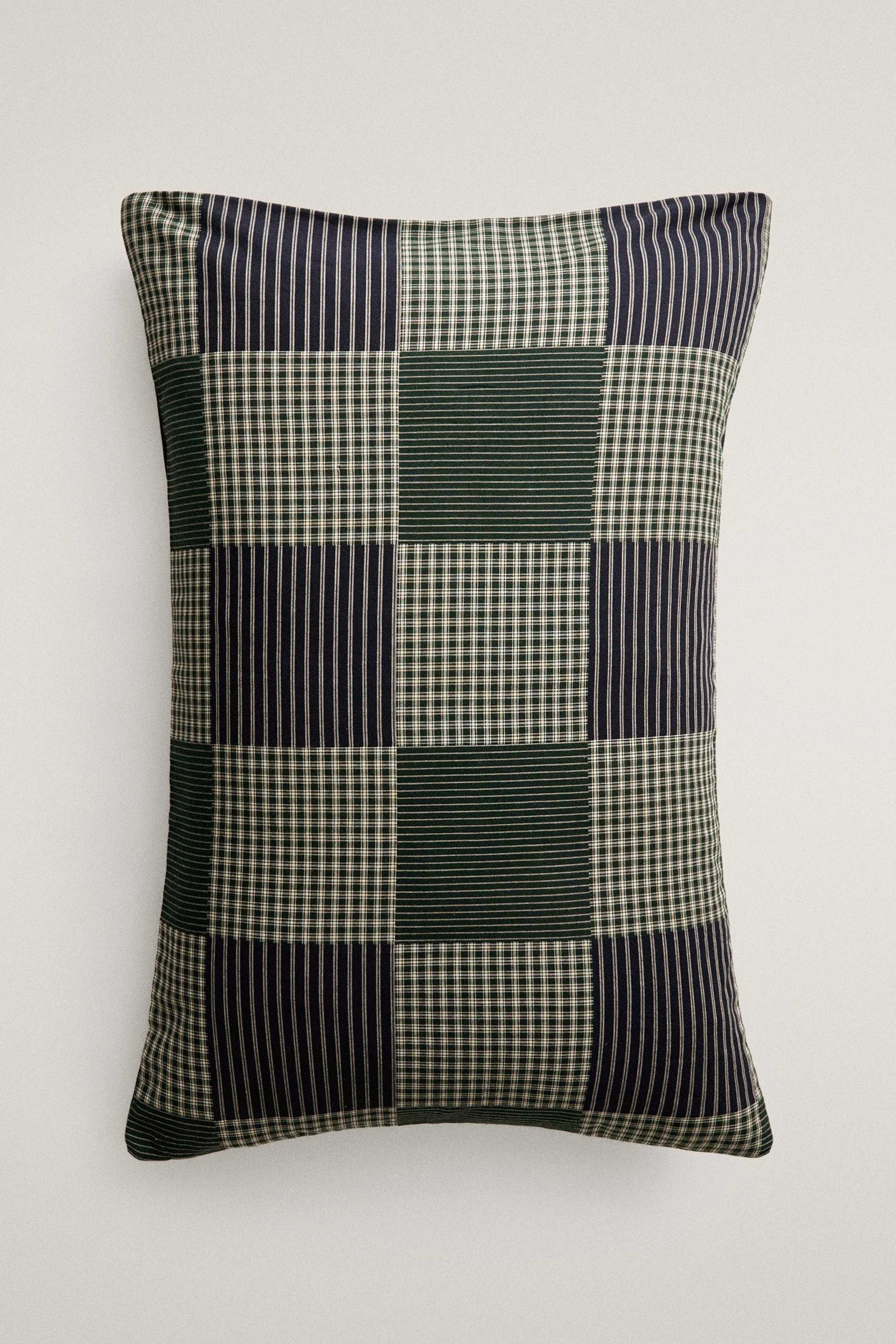 KIDS CHRISTMAS PATCHWORK COTTON PILLOWCASE