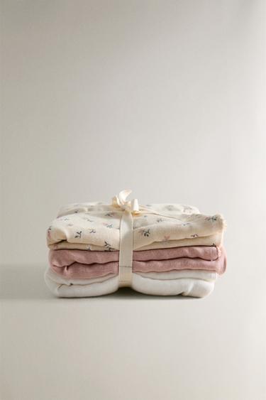 MINI SERVIETTE ENFANT TULIPES (LOT DE 3) - Rose clair de Zara - Image 1