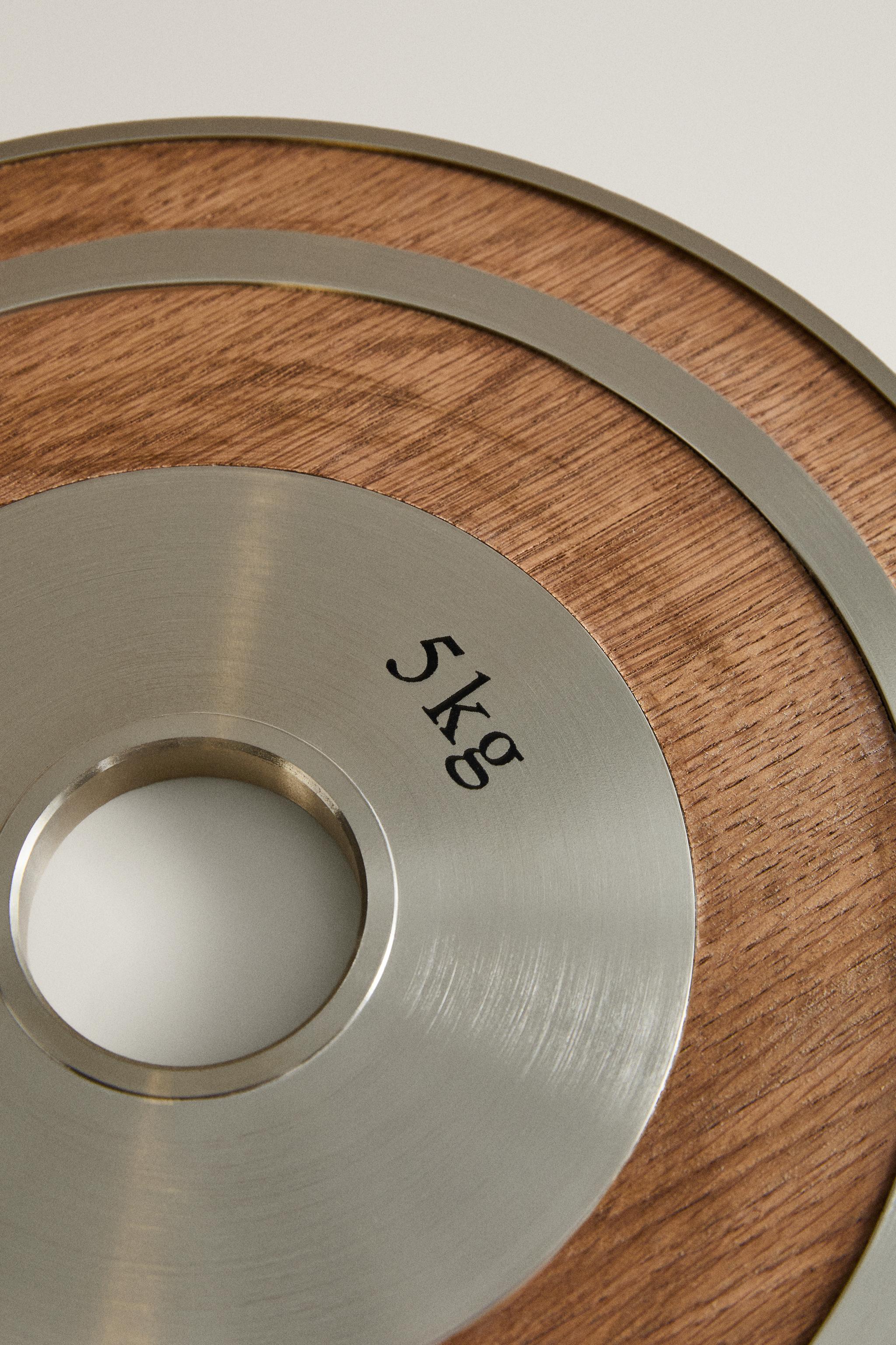 WOODEN DISC WEIGHT SET (SET OF 2)