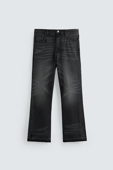 JEANS FLARE FIT - Anthrazitgrau von Zara