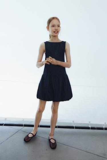 CUT-OUT BALLET FLATS - Brown by Zara