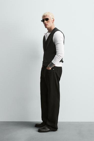 LIMITED EDITION STRUCTURED WAISTCOAT - Greenish by Zara - Image 3