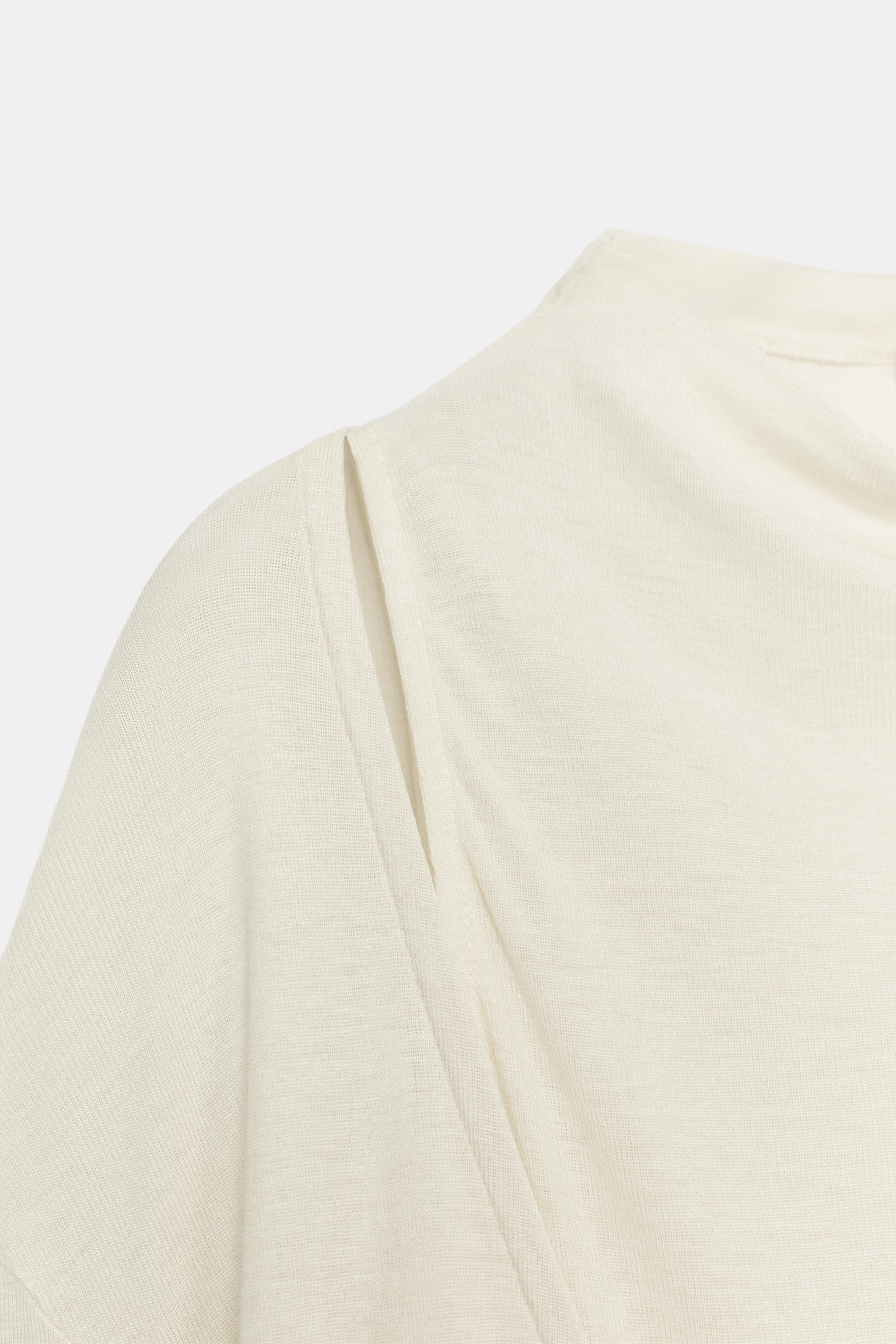 Zara çift katlı t-shirt görsel 7
