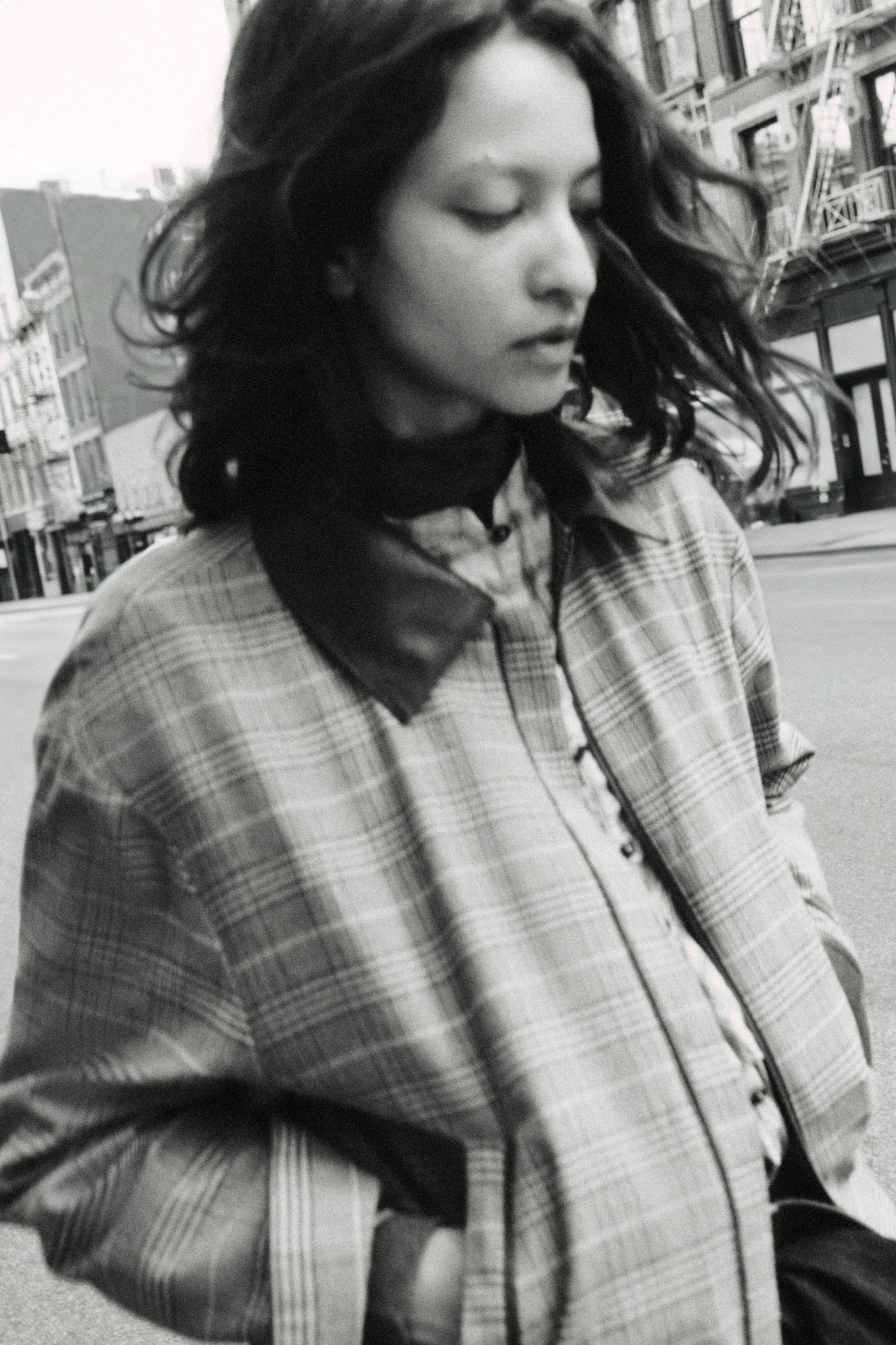 COMBINED CHECKERED BOMBER JACKET