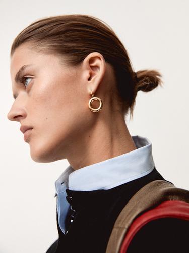 Zara Ring earrings - Golden - Image 0