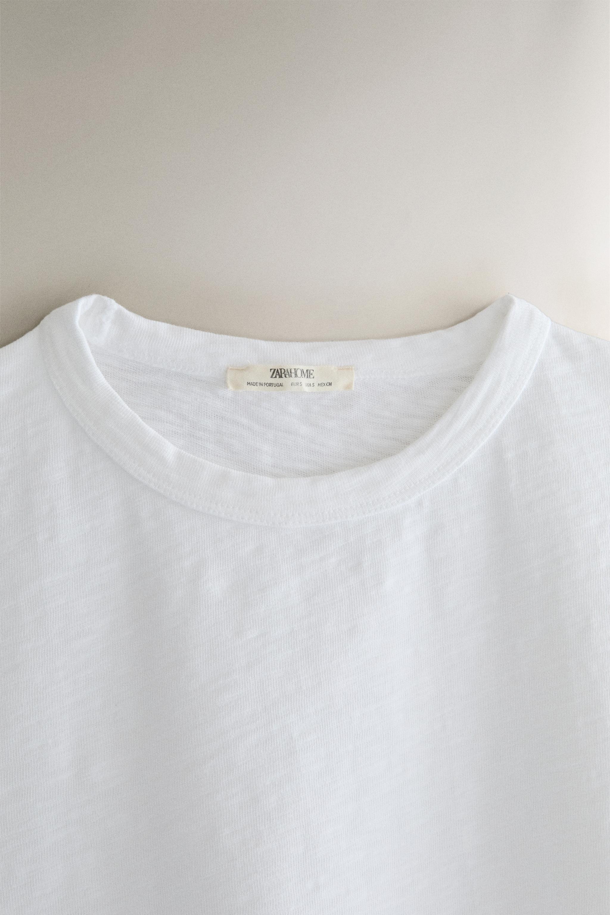 SHORT SLEEVE COTTON T-SHIRT — White
