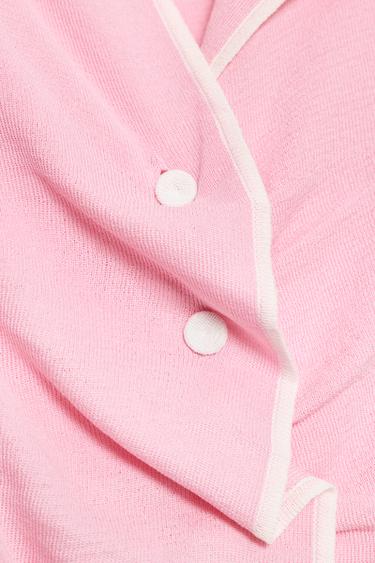 TOP EN MAILLE AVEC PLIS - Rose de Zara - Image 7